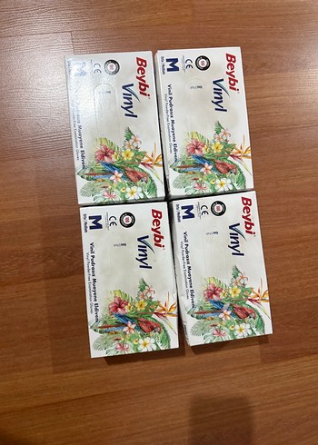 Beybi Vinyl Pudrasız Muayene Eldiveni M - Görsel 2