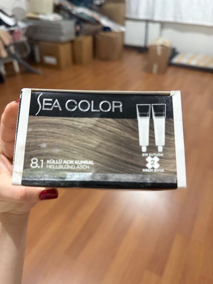 Sea Color Kalıcı Saç Boyası 8.1 Küllü Açık Kumral - Görsel 3