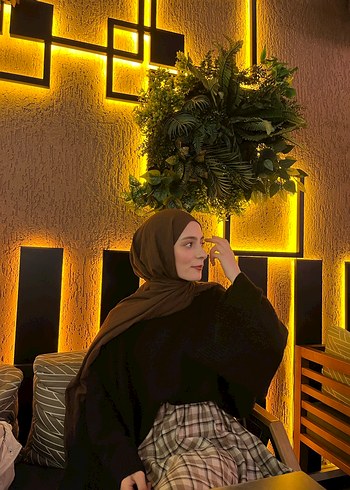 Siyah geniş kollu kazak - Görsel 3