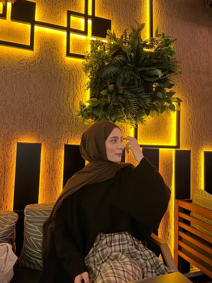 Siyah geniş kollu kazak - Görsel 3