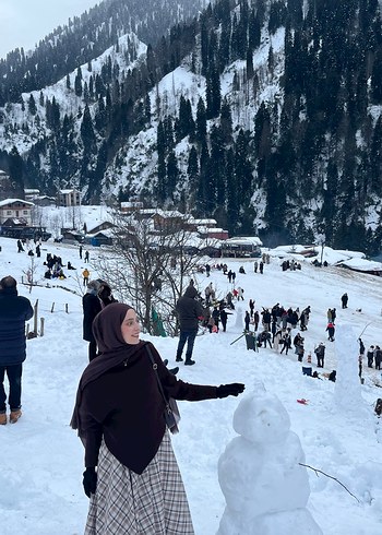 Balıkçı yaka triko yarasa kol panço - Görsel 4