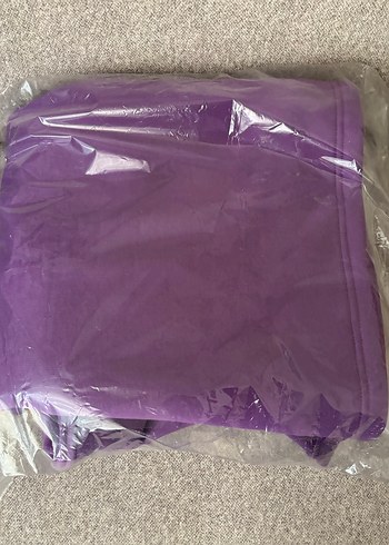 Mor polar içi yumoş battaniye - Görsel 4