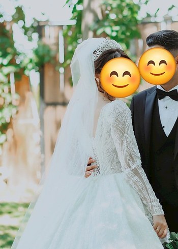Gelinlik V Yaka İnce Askılı Uzun Beyaz Prenses Gelinlik