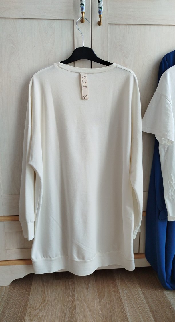 Beyaz Kadın Tunik - Görsel 3