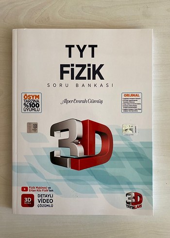 TYT Fizik 3D Soru Bankası Detaylı Video Çözümlü