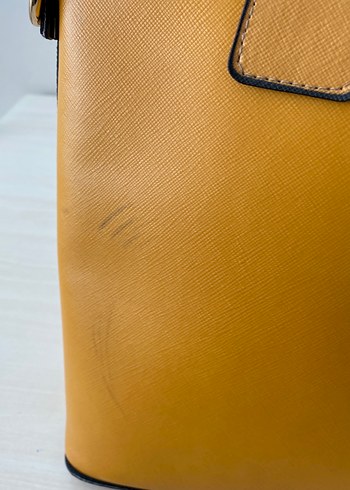 Bej Deri Kadın Çanta - Görsel 9