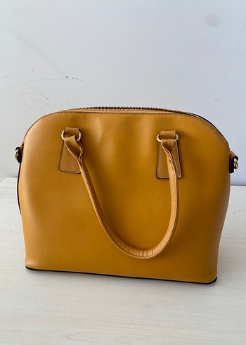 Bej Deri Kadın Çanta - Görsel 3