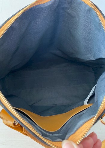 Bej Deri Kadın Çanta - Görsel 4