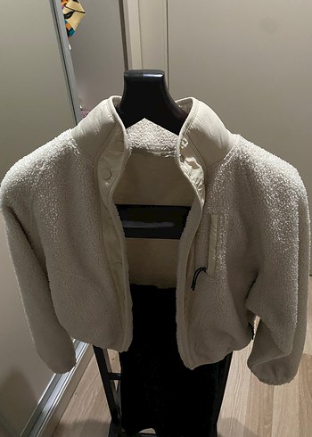 Oysho Krem Kadın Midi Boy Düğmeli Ceket - Görsel 12