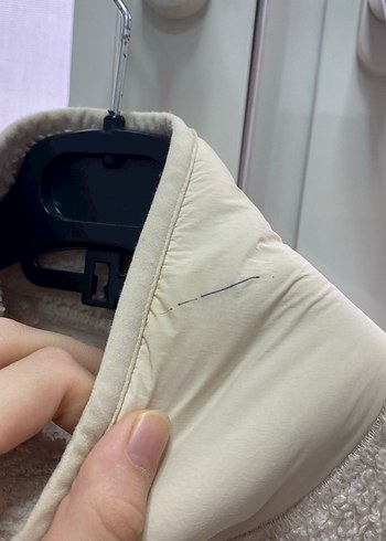 Oysho Krem Kadın Midi Boy Düğmeli Ceket - Görsel 6