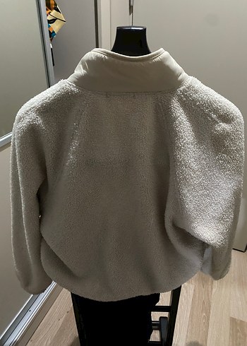 Oysho Krem Kadın Midi Boy Düğmeli Ceket - Görsel 14