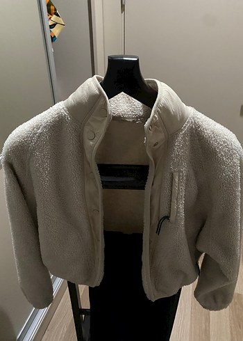 Oysho Krem Kadın Midi Boy Düğmeli Ceket - Görsel 11