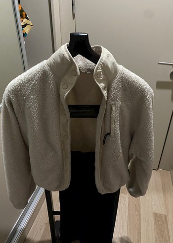 Oysho Krem Kadın Midi Boy Düğmeli Ceket - Görsel 15