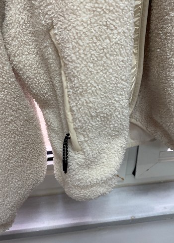 Oysho Krem Kadın Midi Boy Düğmeli Ceket - Görsel 4