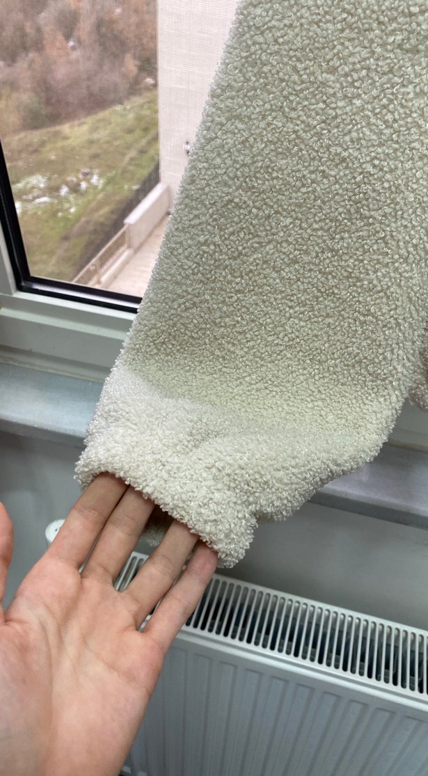 Oysho Krem Kadın Midi Boy Düğmeli Ceket - Görsel 3