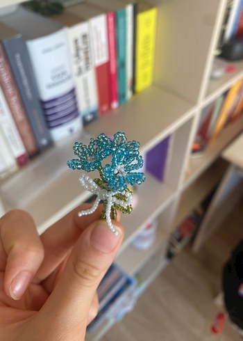 Kişiye Özel El Yapımı Boncuk Mini Buket - Görsel 13