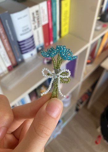 Kişiye Özel El Yapımı Boncuk Mini Buket - Görsel 12