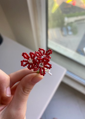 Kişiye Özel El Yapımı Boncuk Mini Buket - Görsel 11