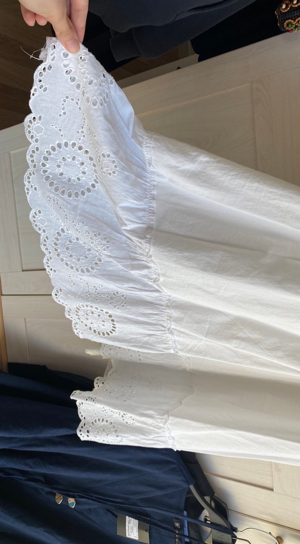 Beyaz Sırt Dekolteli Yazlık Elbise - Görsel 3