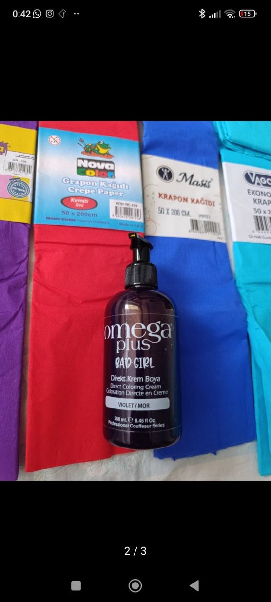 Omega Plus Bad Girl Mor Amonyaksız Saç Boyası 250ML - Görsel 2