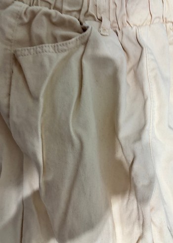 Bej Kadın Salaş Pantolon - Görsel 2