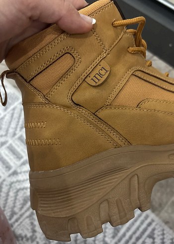 İnci Bej kadın  Bağcıklı Bot - Görsel 5