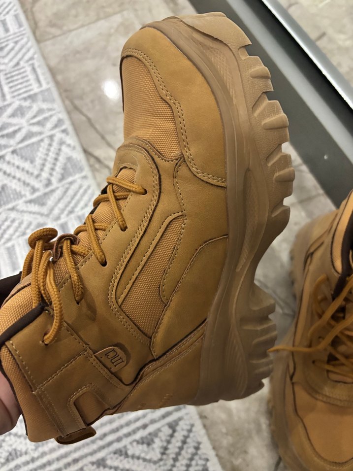 İnci Bej kadın  Bağcıklı Bot - Görsel 3