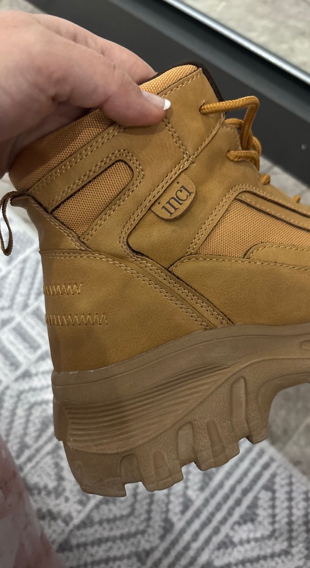 İnci Bej kadın  Bağcıklı Bot - Görsel 5