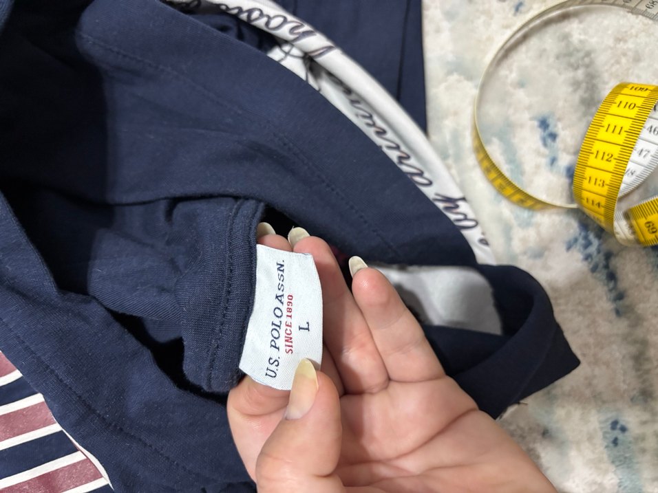 U.S POLO ASSN Kadın Lacivert Baskılı Yüksek Yakalı Sweatshirt - Görsel 4