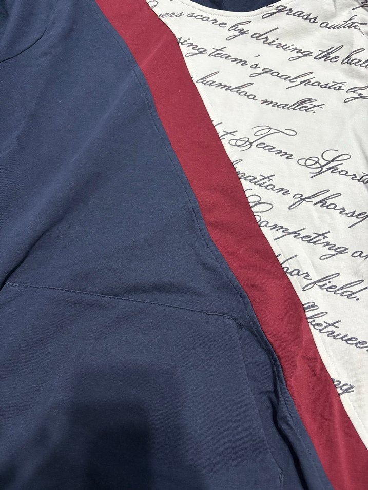 U.S POLO ASSN Kadın Lacivert Baskılı Yüksek Yakalı Sweatshirt - Görsel 3