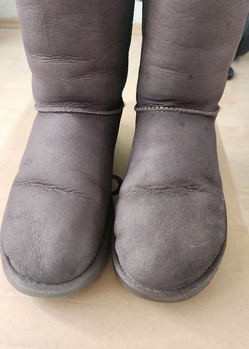 Ugg UGG Kadın Gri Süet Bot, fiyonklu