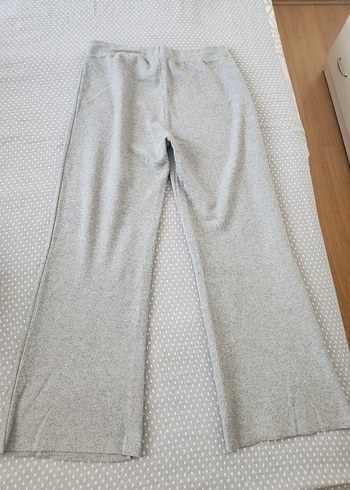 xl Beden Gri Rahat Kesim Kadın Dokuma Pantolon