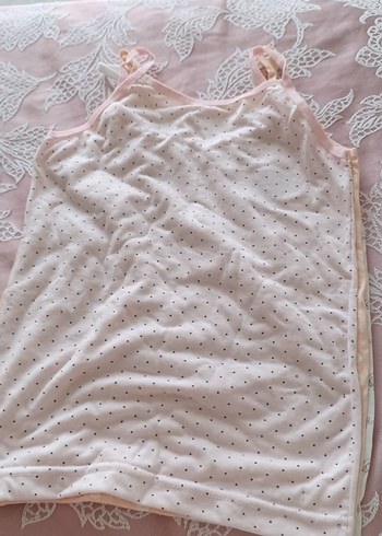 Beyaz Çiçek Desenli Kız Çocuk Atlet - Görsel 4