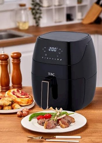 TAC Dijital Havalı Fritöz 200°C Siyah