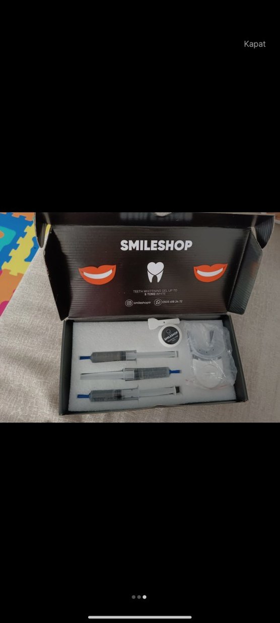 SMILESHOP Diş Beyazlatma Jeli Siyah Kutuda - Görsel 3