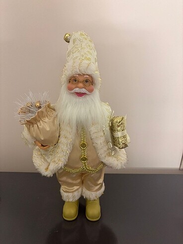 Yılbaşı süsü beyaz noel baba tertemizdir neredeyse hiç kullanılm