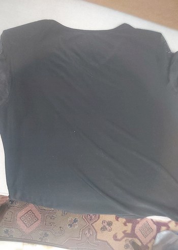 Siyah Payetli Tişört - Görsel 5