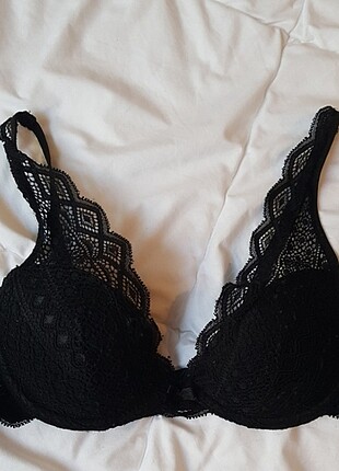 Bralet sütyen dantel siyah koton 80b