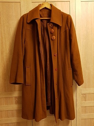 oversize kahverengi vintage palto