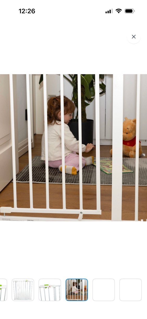 75-85 cm Arası Ayarlanabilir Beyaz Bebek Kapısı - Görsel 3