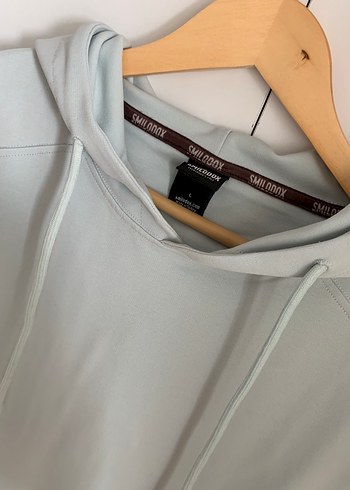 l Beden Kapüşonlu Oversize Erkek Sweatshirt