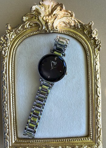 Polo louıs Gri siyah Minimalist Kadın Kol Saati