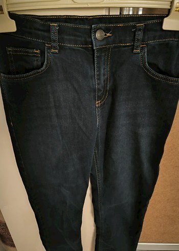 LC Waikiki Kadın Lacivert Midi Denim Pantolon
