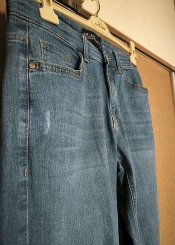 m Beden Kadın Mavi Denim Regular Fit Jean