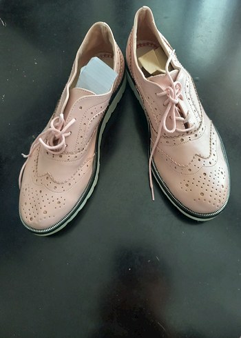 Pembe Stiletto Topuklu Kadın Klasik Ayakkabı