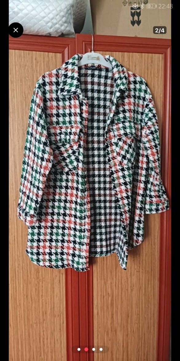 Renkli Düğmeli Kadın triko ceket - Görsel 2