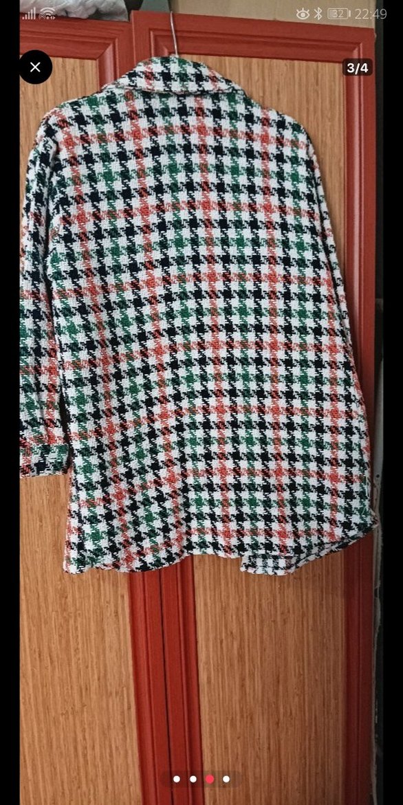 Renkli Düğmeli Kadın triko ceket - Görsel 3