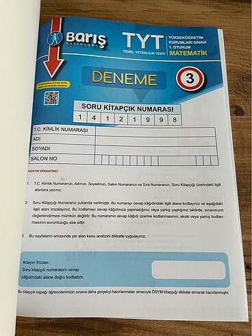 Beden Tyt matematik deneme