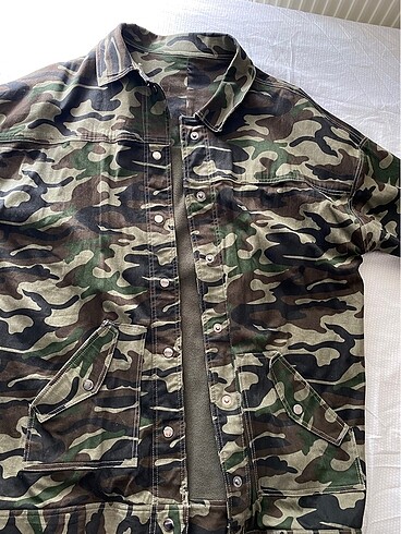 oversize kamuflaj ceket
