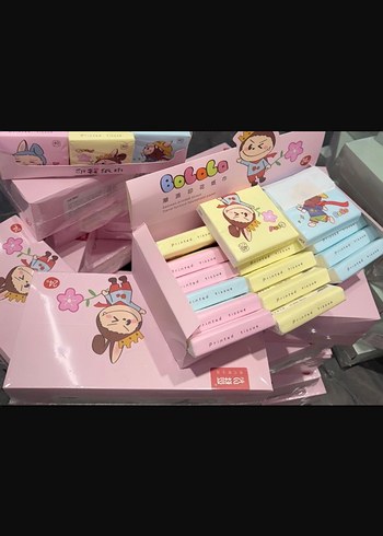 Diğer Pastel Renkli Çocuk Mendilleri